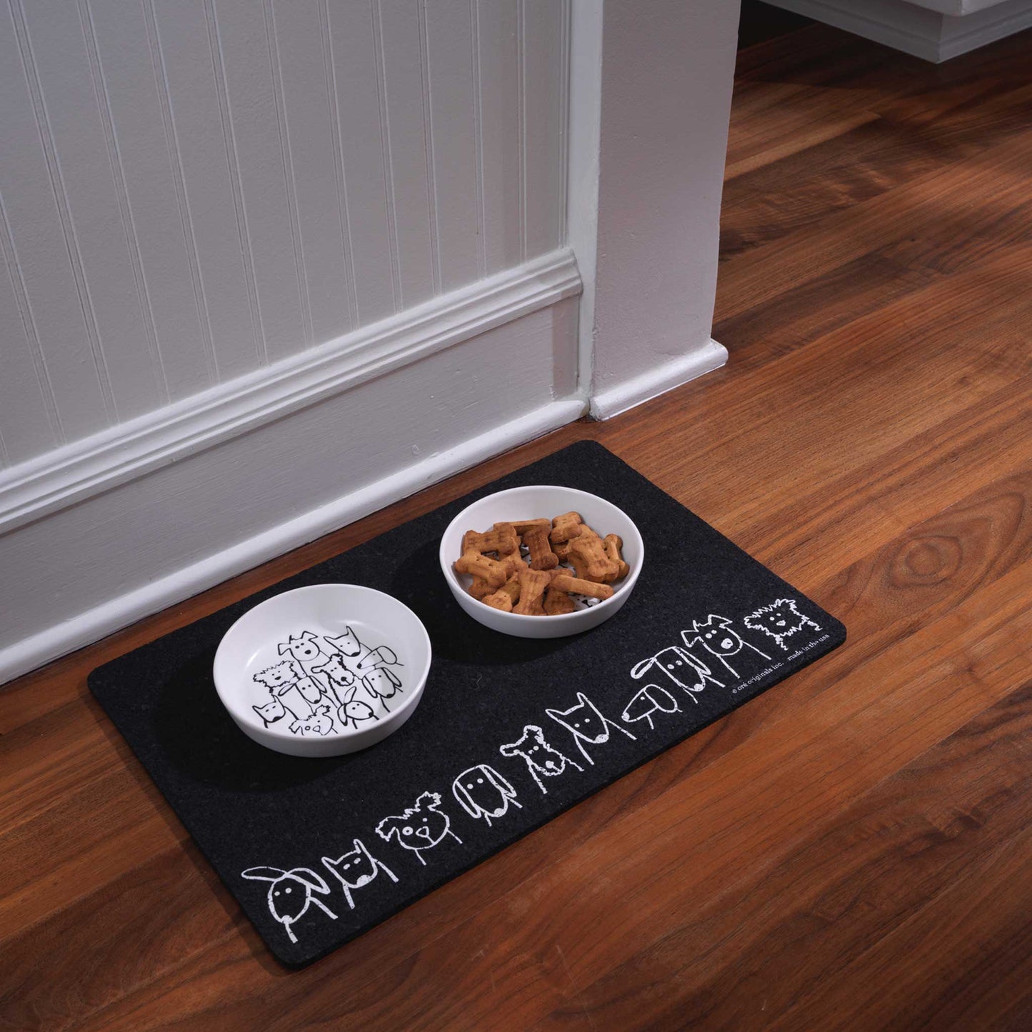 Pet Placemat | Recycled Rubber Dogs in Row