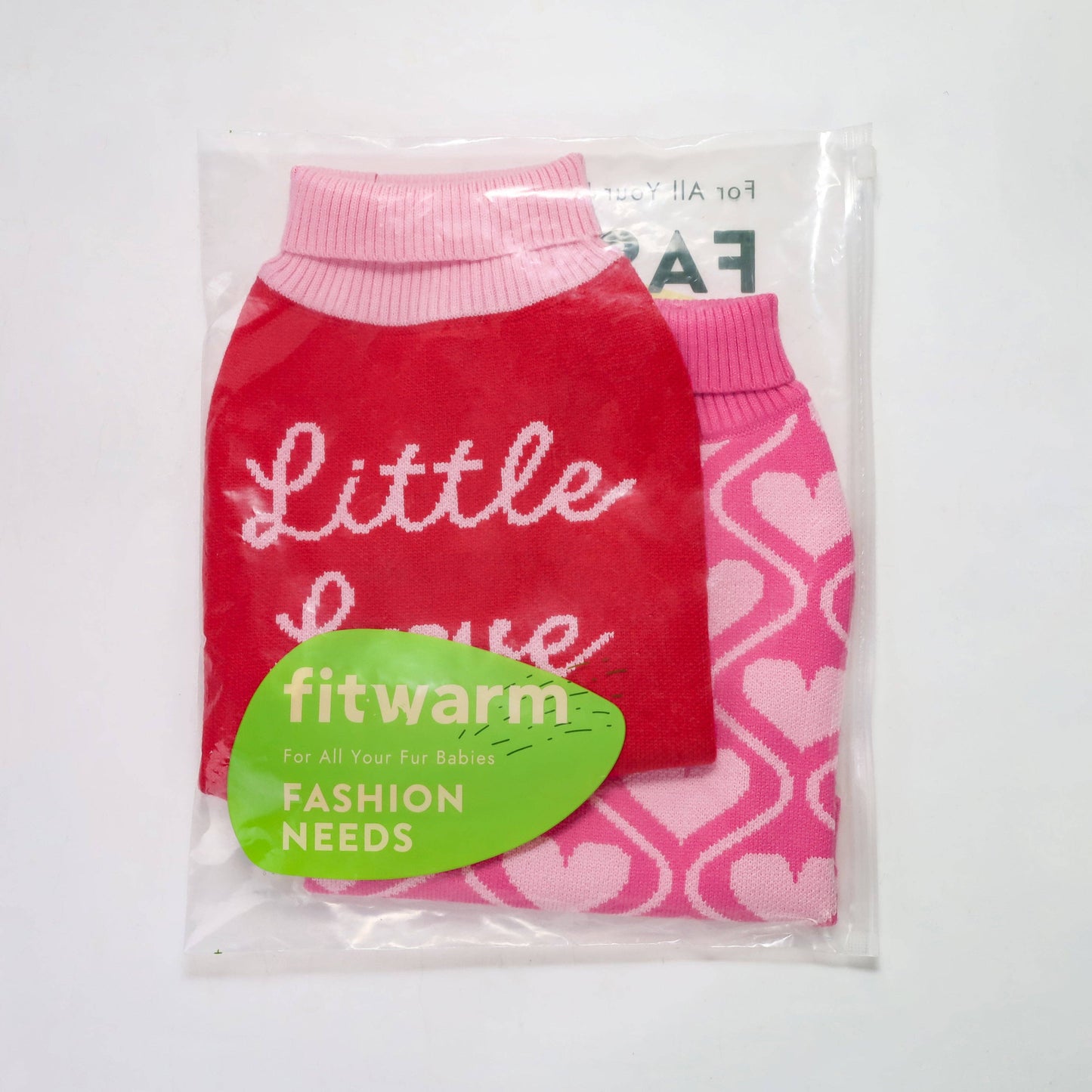 2 Pack Little Love Dog Sweaters: Medium