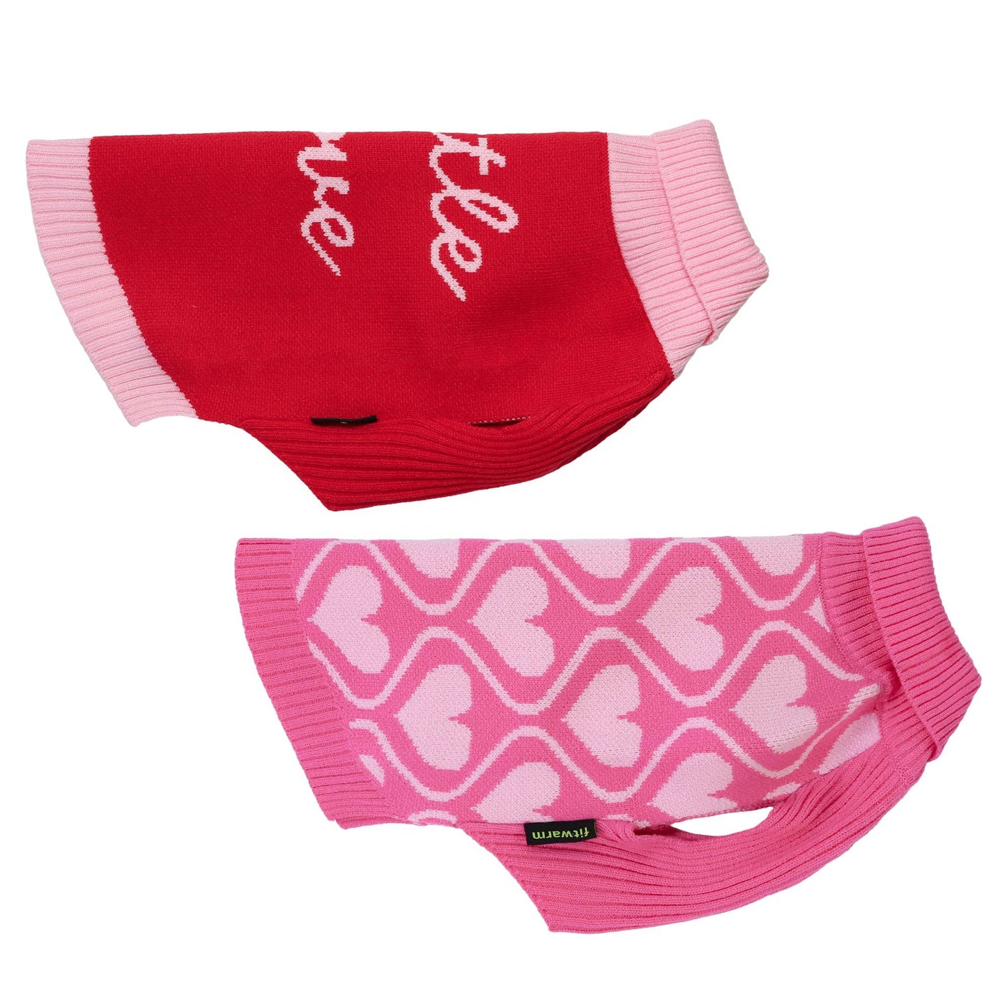 2 Pack Little Love Dog Sweaters: Medium