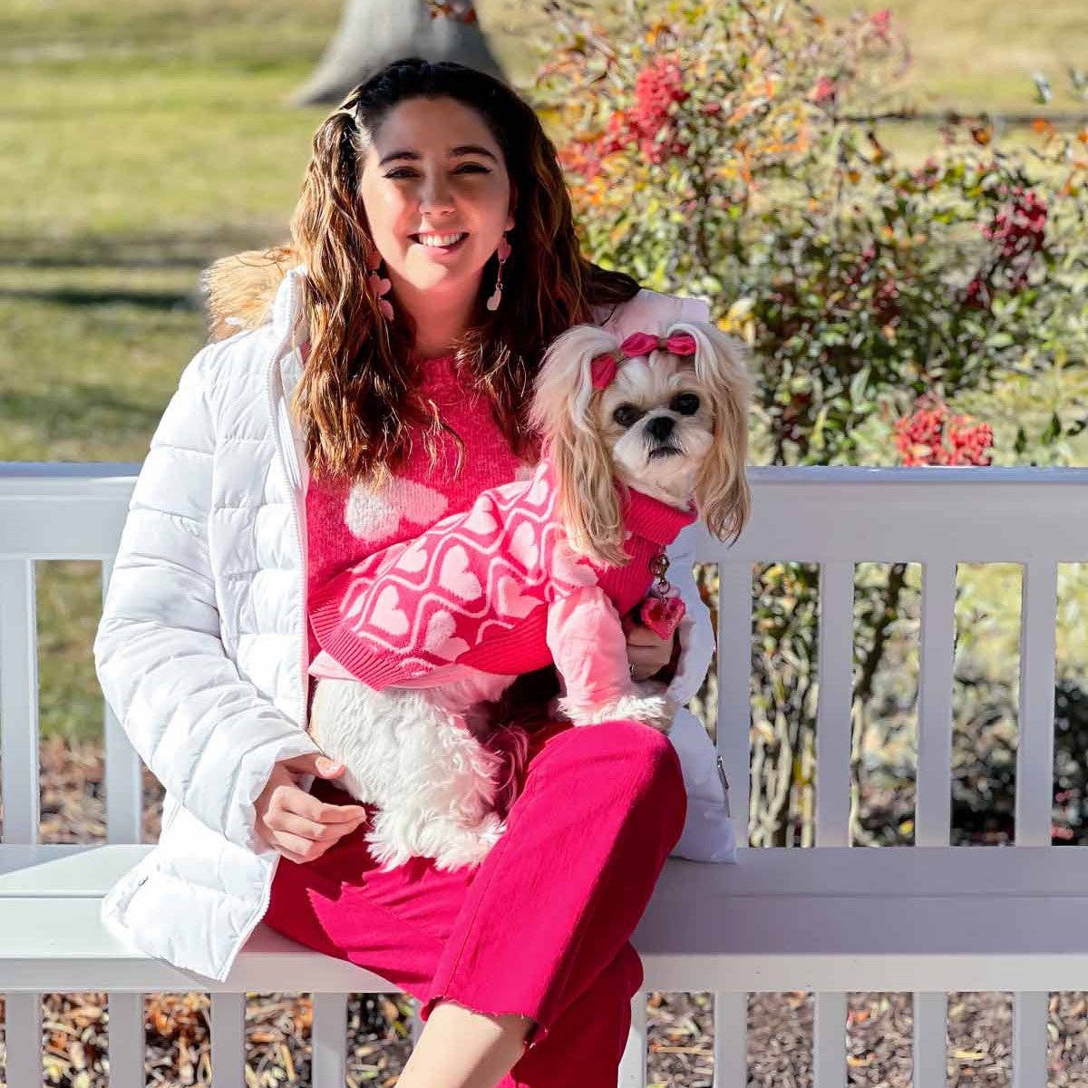 2 Pack Little Love Dog Sweaters: Medium