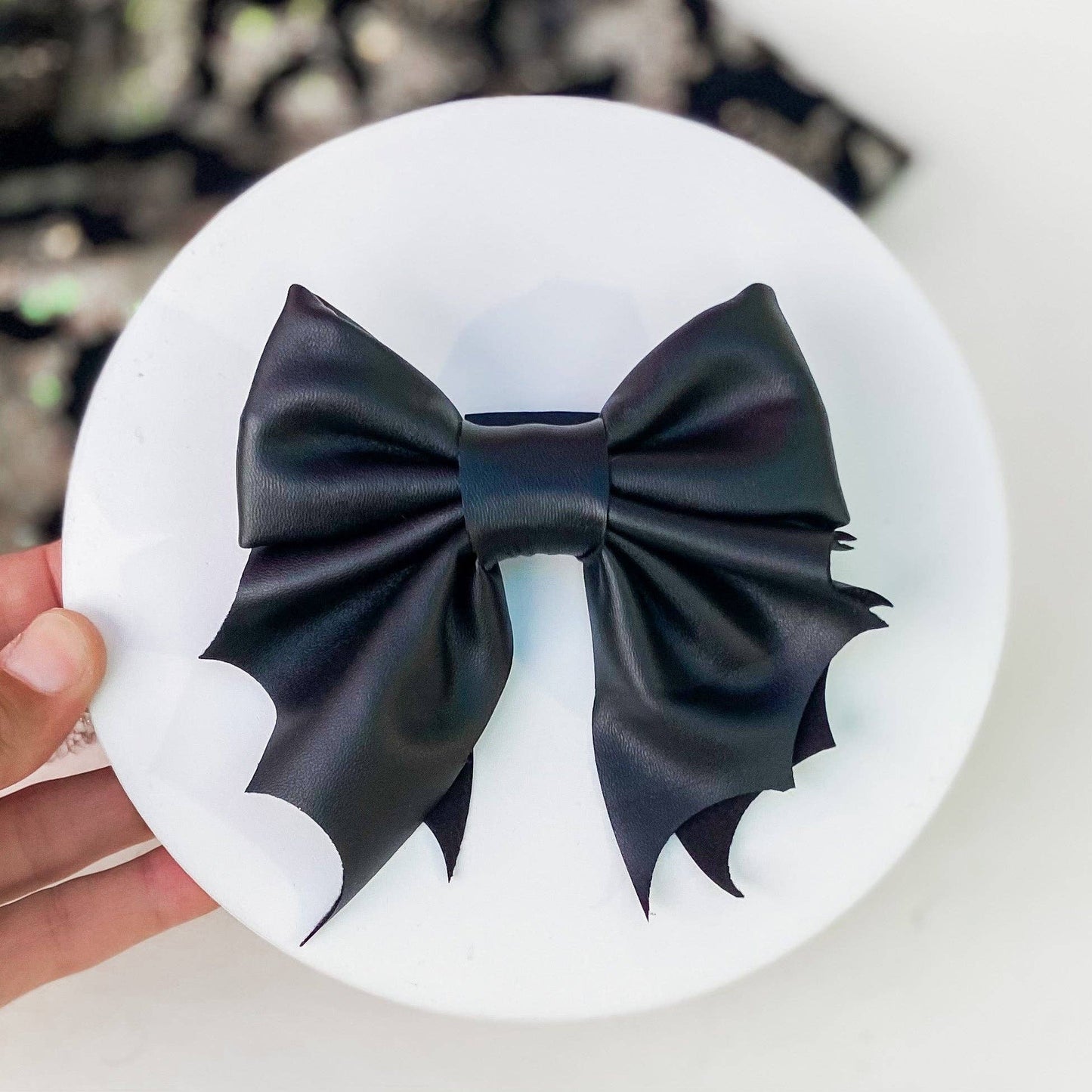 Bat bow Halloween dog sailor bow tie pet accessory: Collar attachment