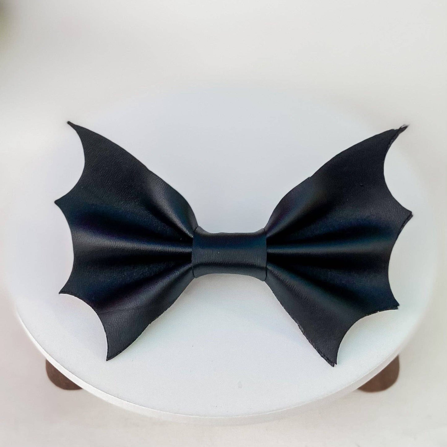 Bat bow halloween dog bow tie handmade pet accessory: Collar attachment