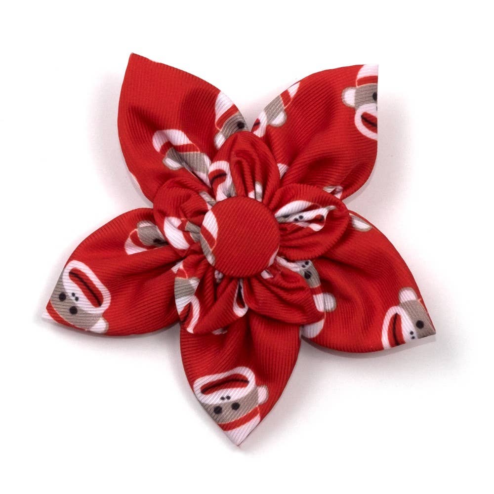 Sock Monkey Flower: Red