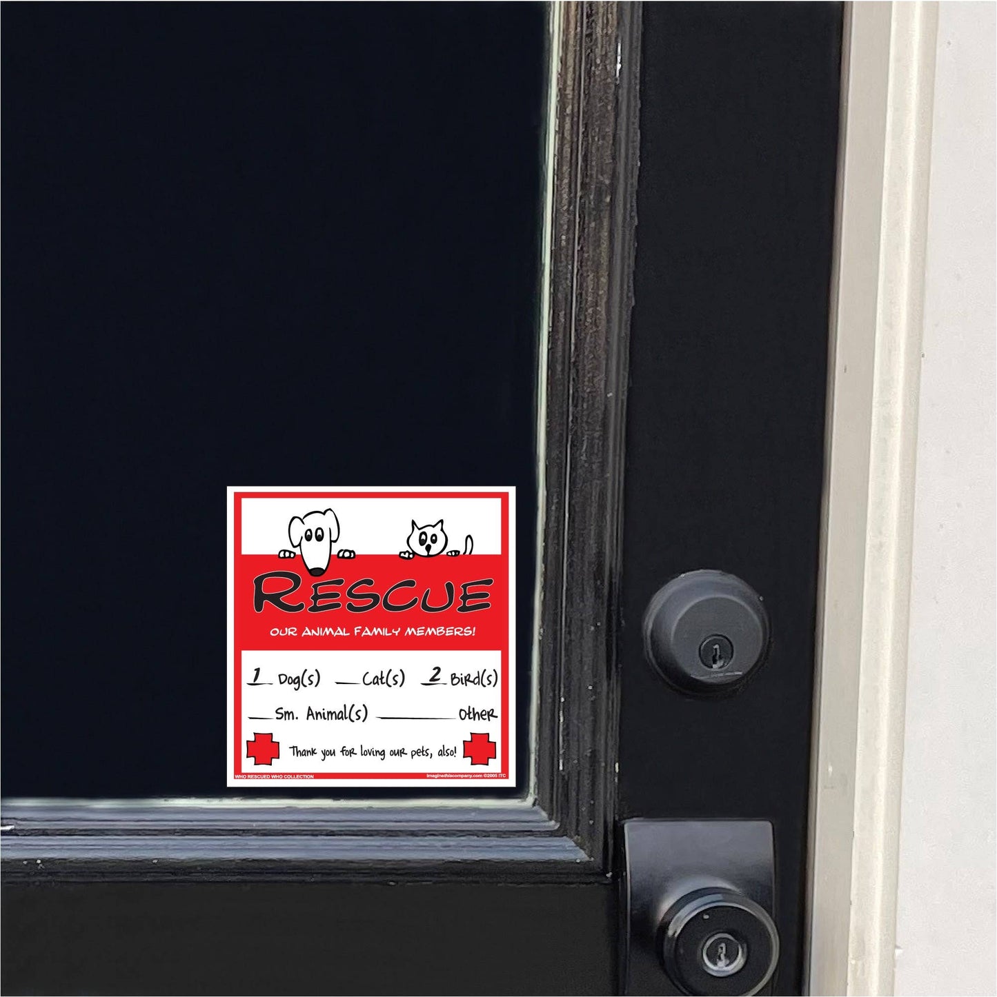 Pet Rescue Decals 2 Pack Family with Wallet Card