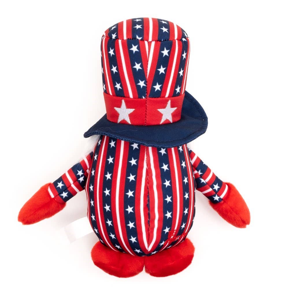 Uncle Sam Gnome Toy: Red/White/Blue
