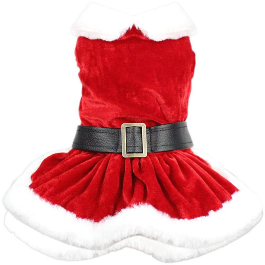 Mrs Claus Suede Dress