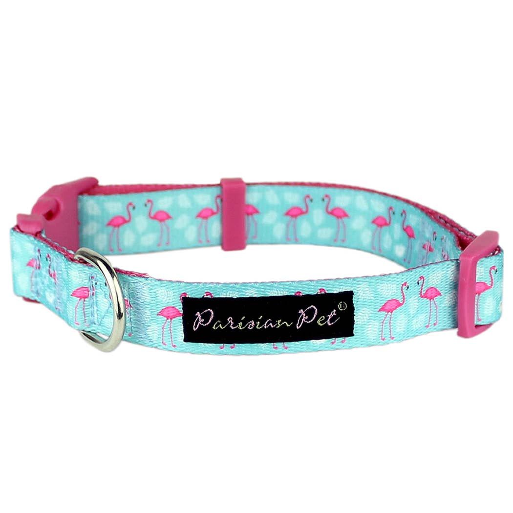 Flamingos Collar: 4' Leash