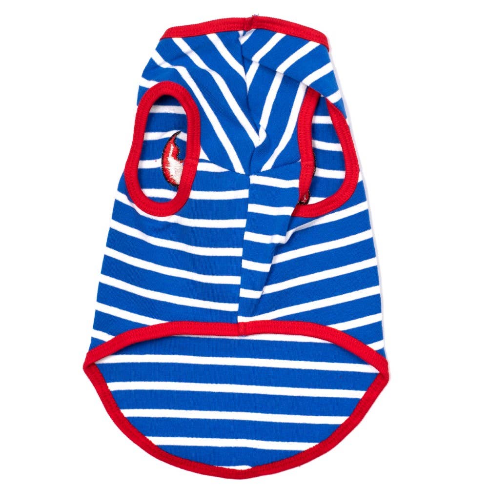 Crab Tee: Royal Blue/White