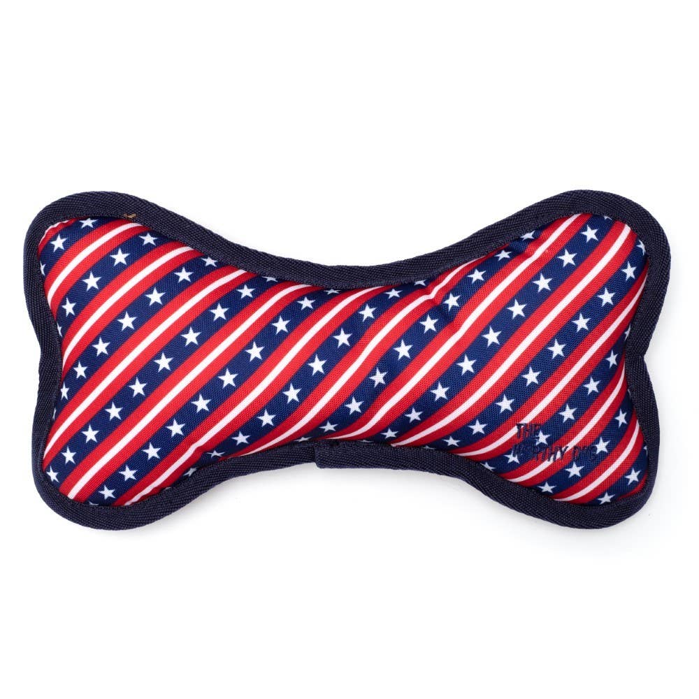 Bias Stars and Stripes Bone Toy: Red/White/Blue