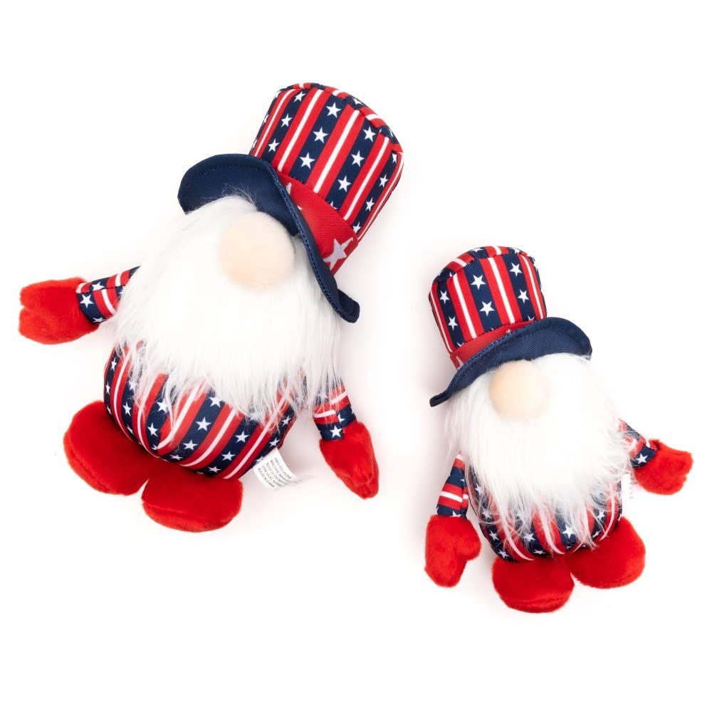 Uncle Sam Gnome Toy: Red/White/Blue