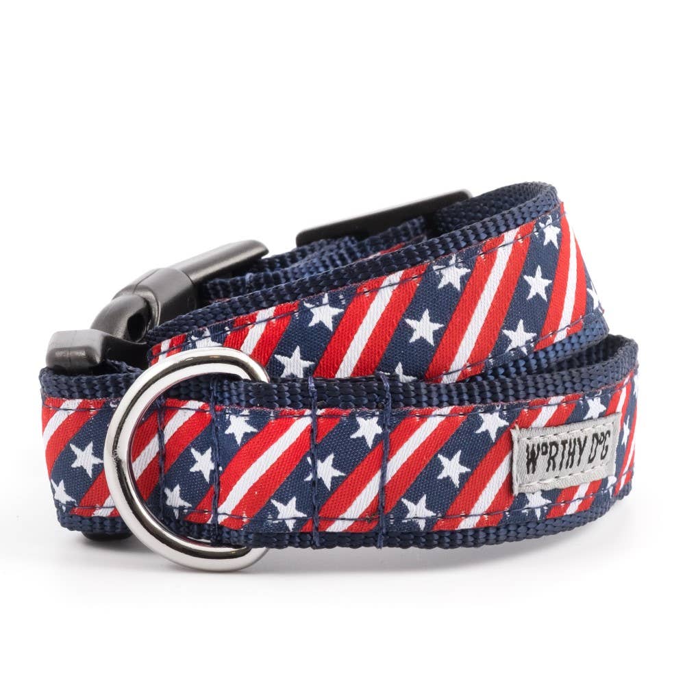 Bias Stars and Stripes Collar: Red/White/Blue