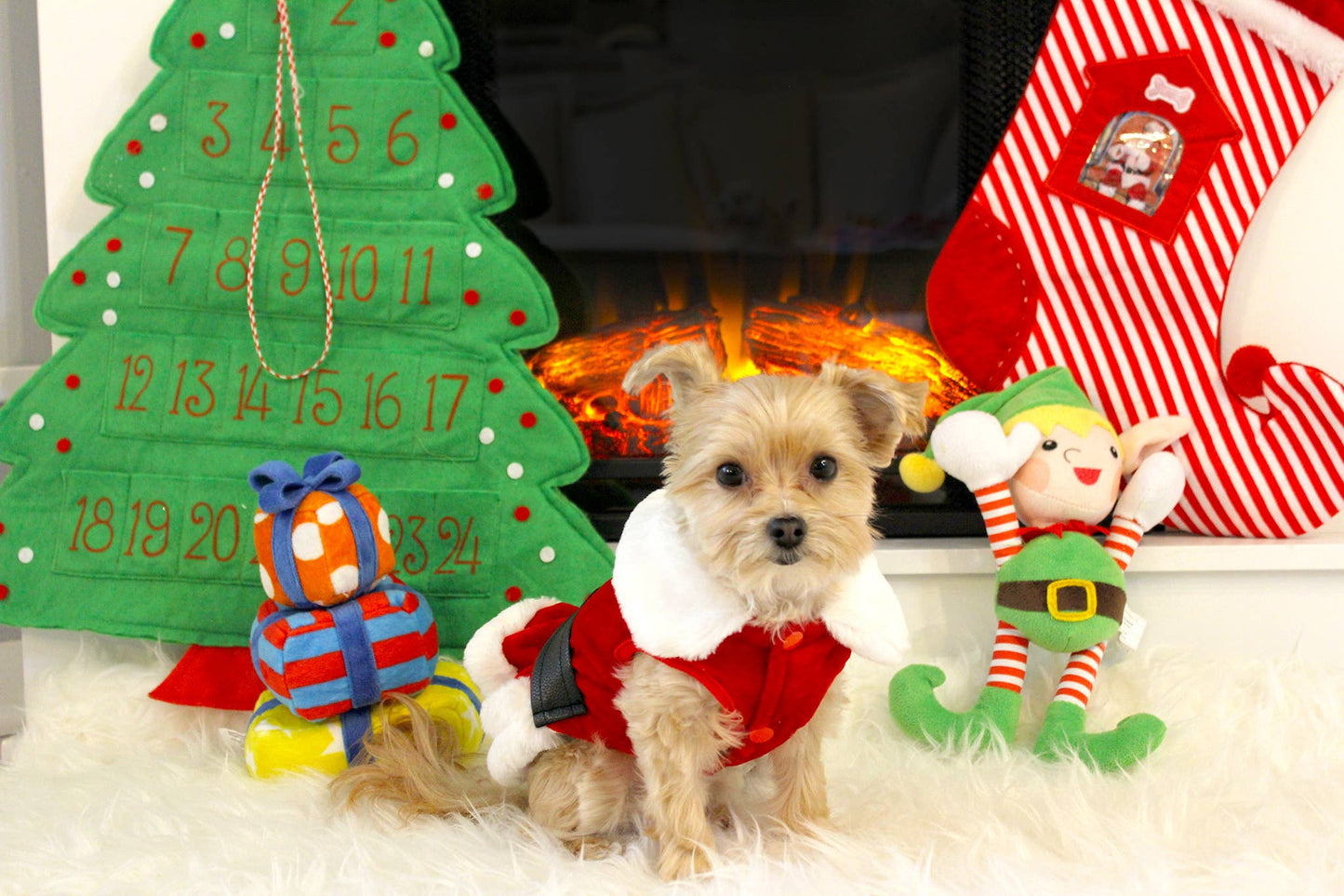 Mrs Claus Suede Dress