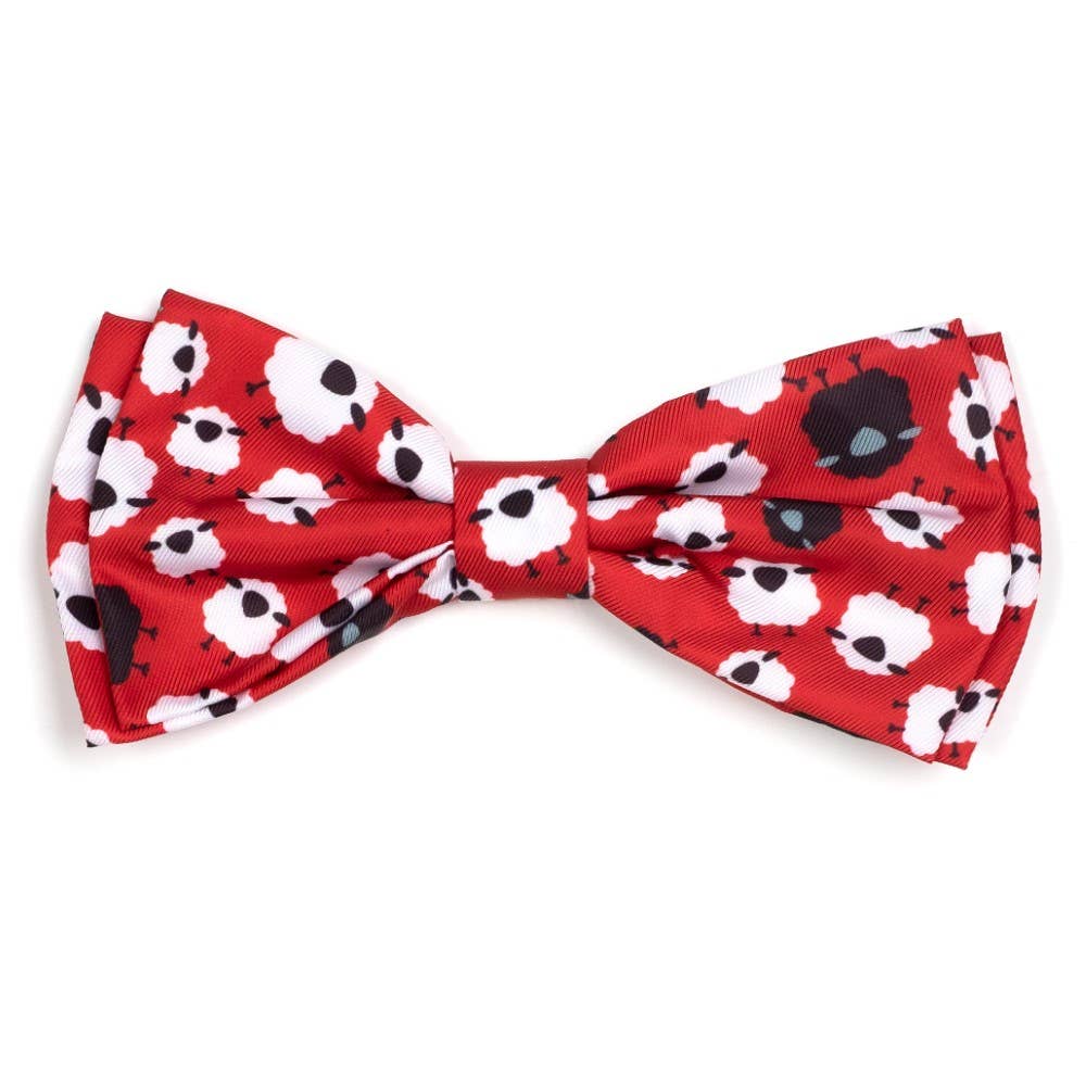 Counting Sheep Bow Tie: Red