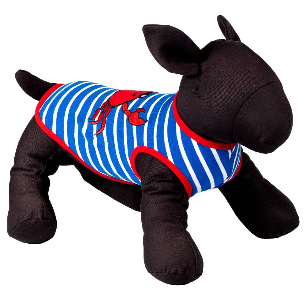 Crab Tee: Royal Blue/White