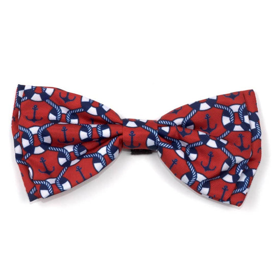 Ships Ahoy Bow Tie: Red