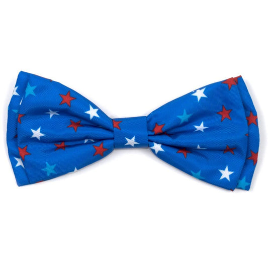 Patriotic Stars Bow Tie: Blue