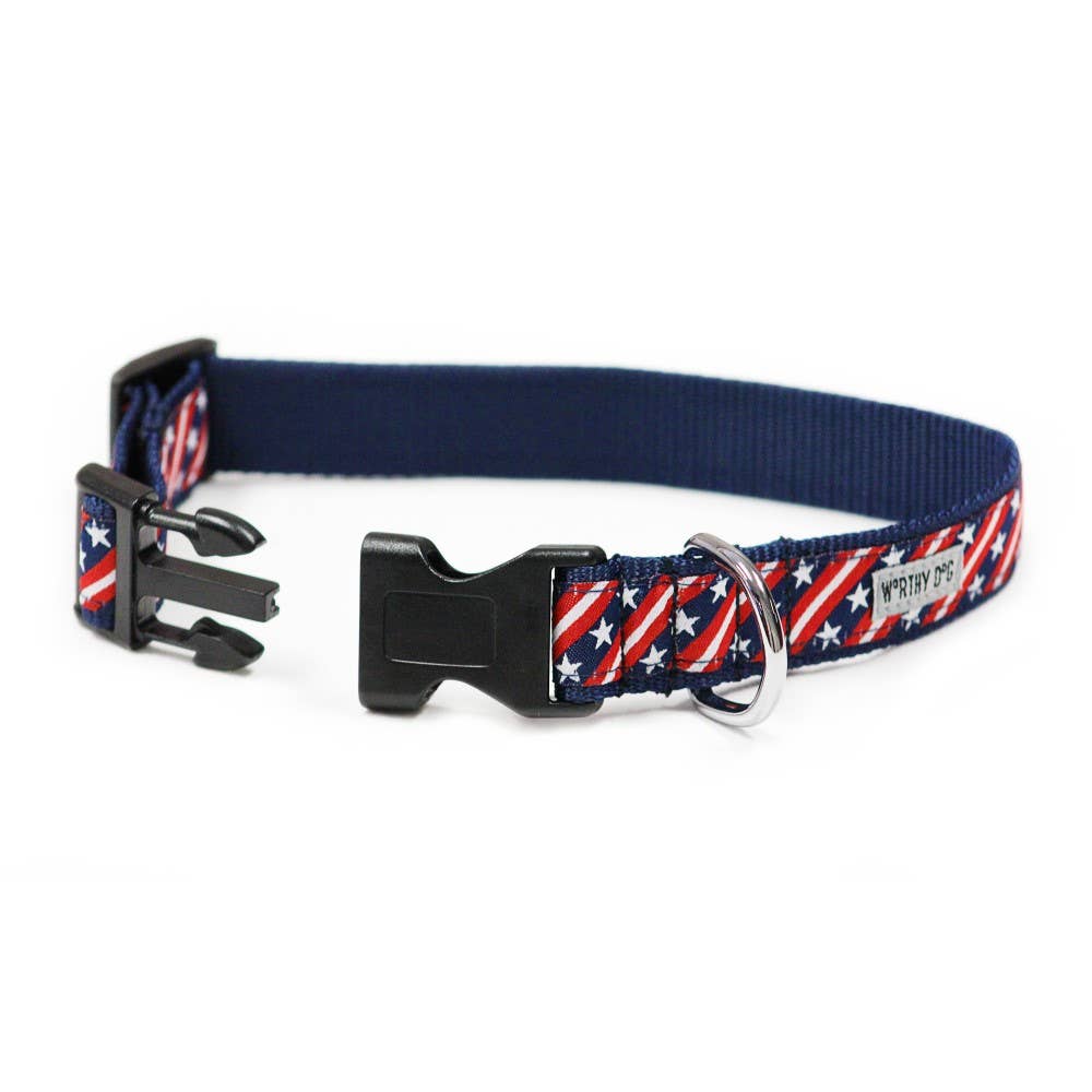 Bias Stars and Stripes Collar: Red/White/Blue