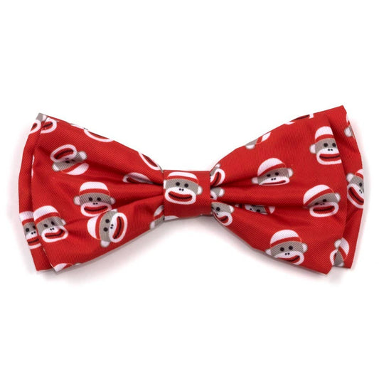 Sock Monkey Bow Tie: Red
