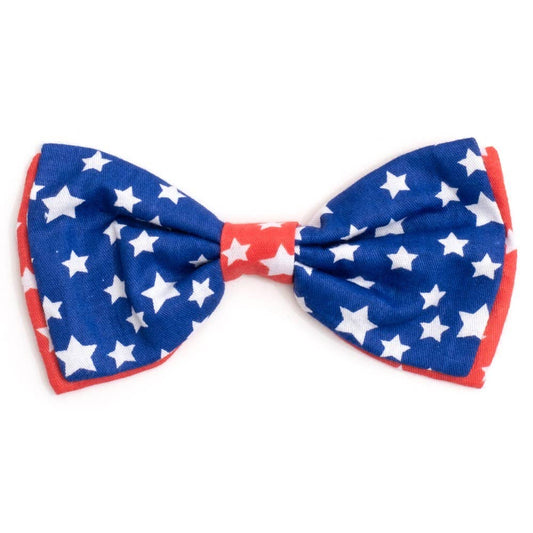 Stars Bow Tie: Navy/Red